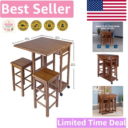 Mobile teak kitchen cart - cart, with